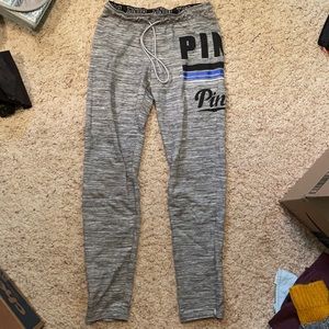 PINK grey sweat pants
